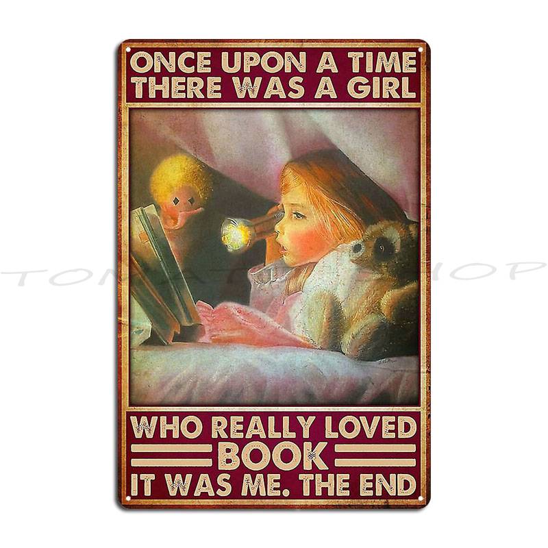 Books - Once Upon Book Metal Sign Plaques