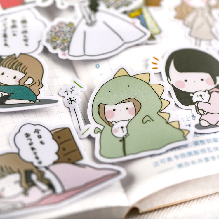 Stationery Books - 25pcs Cute girl Stickers Crafts And