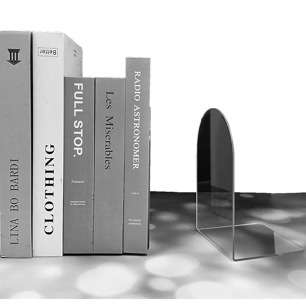Acrylic Book Ends for Book She - Clear Acrylic Book Stand Holder ulasan dan harga
