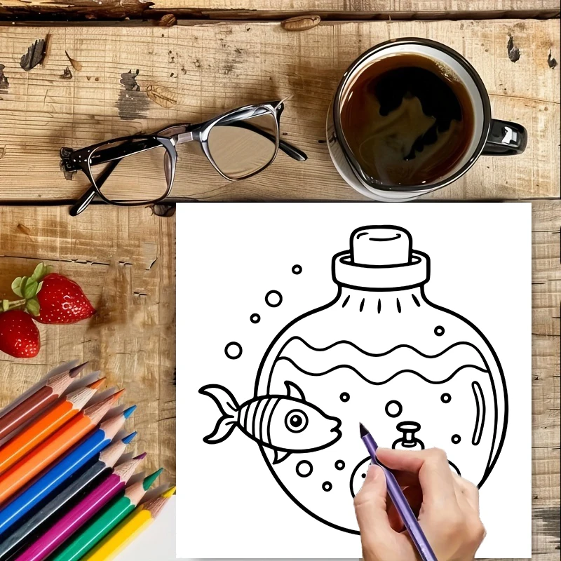 Coloring Book Magic Jar for Ad - Adult Coloring Book Stress Relief ulasan dan harga