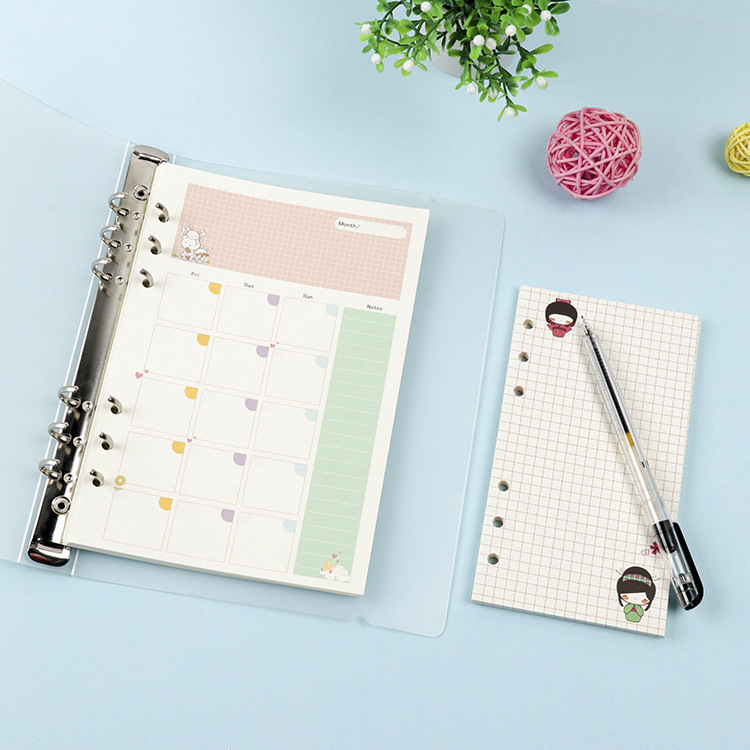 2026Colored A5 A6 Loose Leaf N - A5 Spiral Dotted Grid Notebook ulasan dan harga
