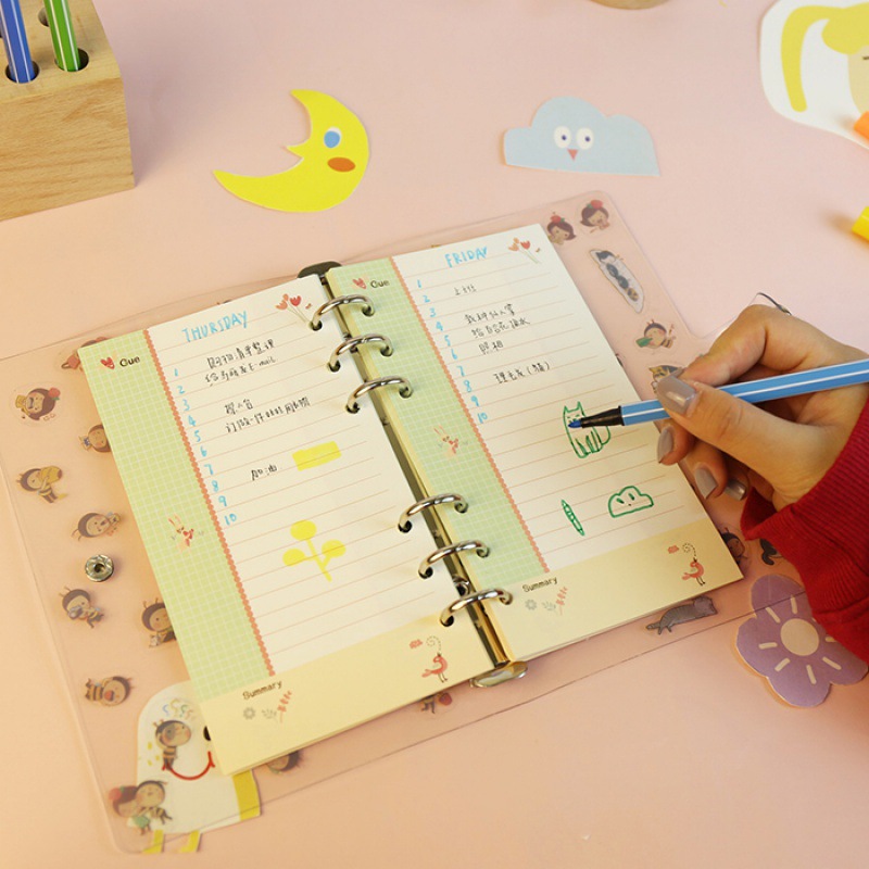 2026Colored A5 A6 Loose Leaf N - A5 Spiral Dotted Grid Notebook ulasan dan harga