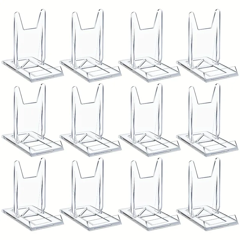 5/12pcs Clear Acrylic Display  - Clear Acrylic Book Stand Holder ulasan dan harga