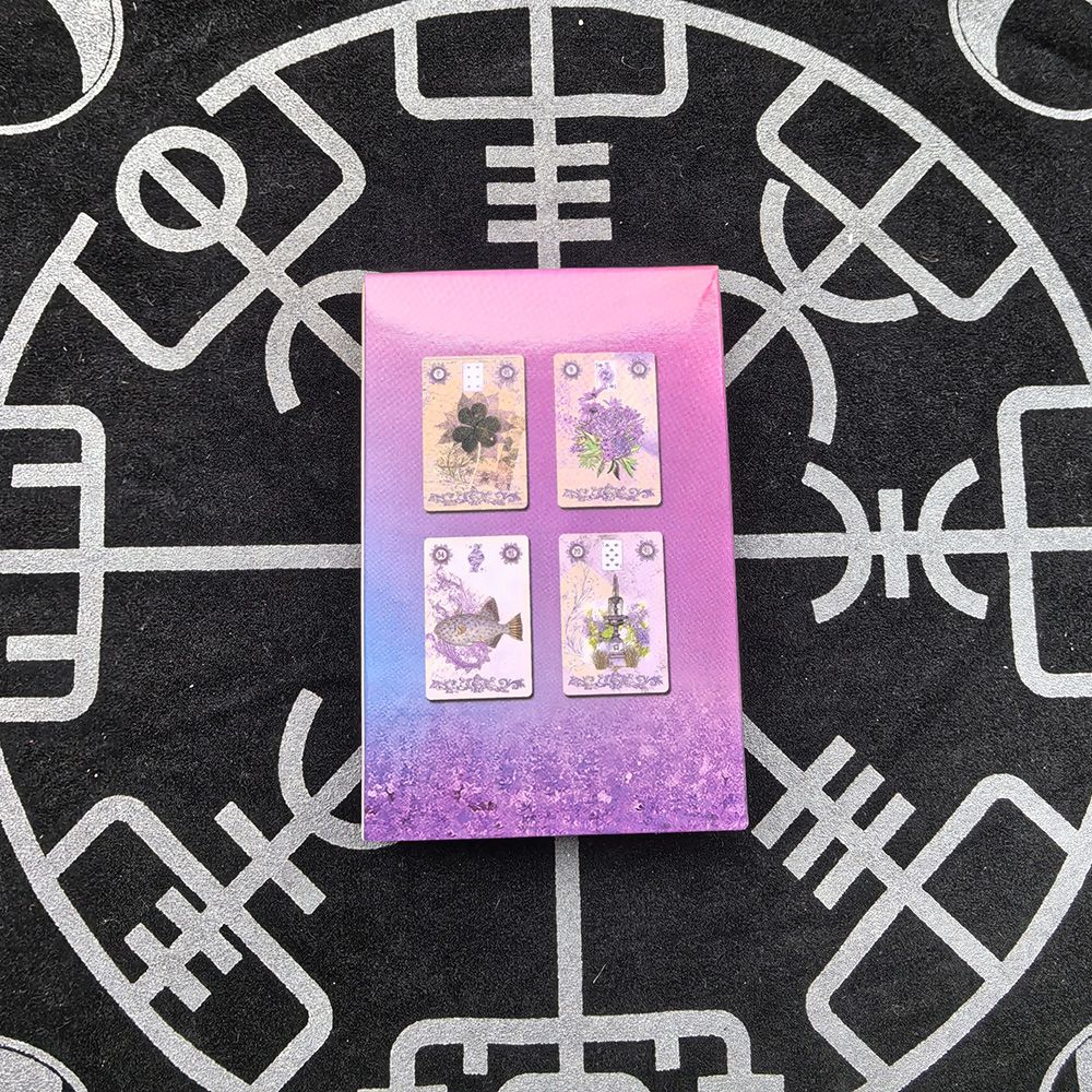 Lavender Lenormand Deck 9*6cm  - Tarot Deck With Guidebook ulasan dan harga
