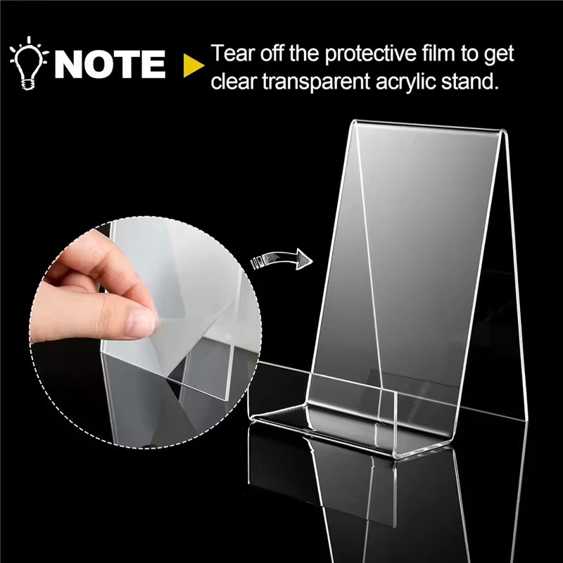 4pcs Clear Adjustable Book Sta - Clear Acrylic Book Stand Holder ulasan dan harga