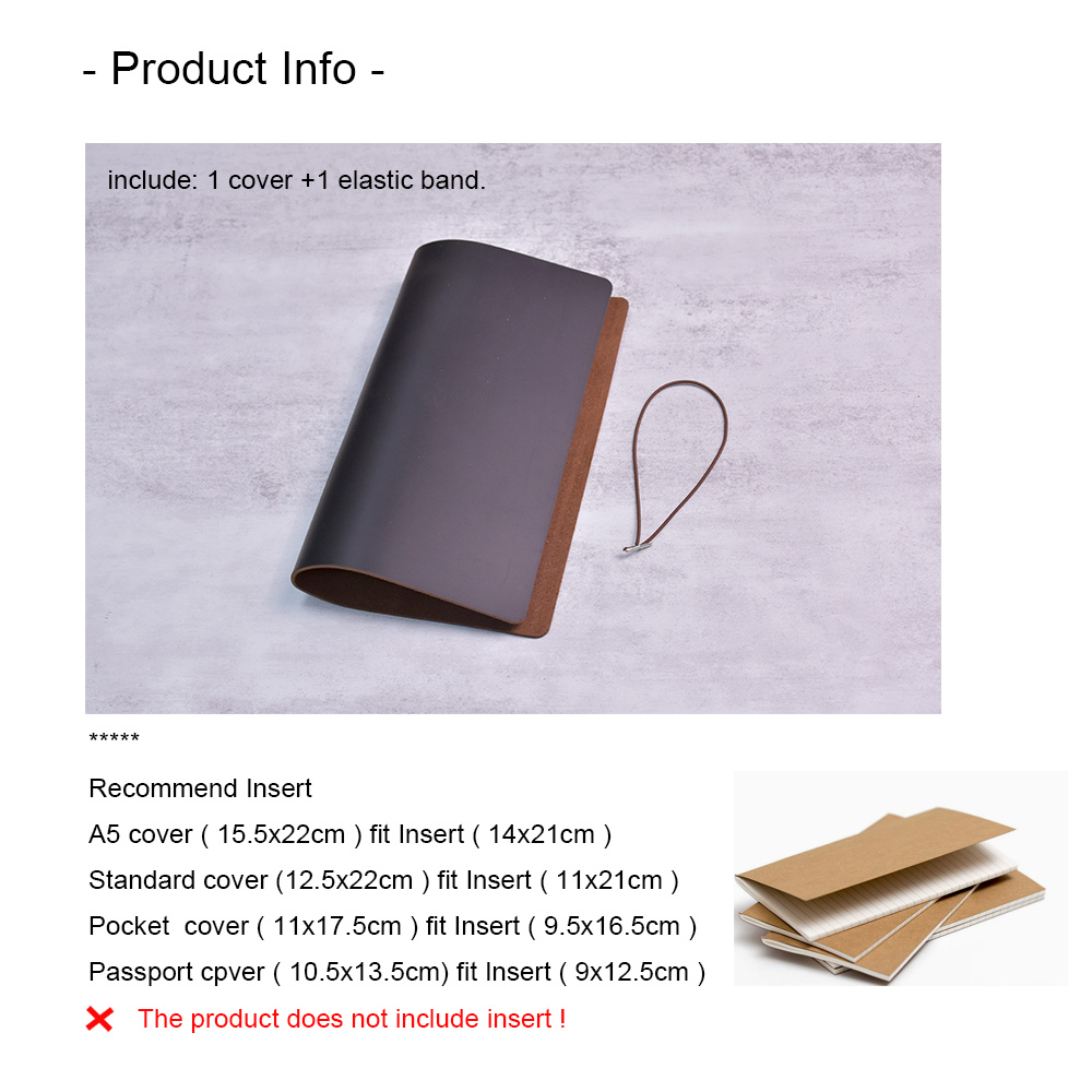 DIY Notebook Cover Crazy Horse - Vintage Leather Journal Notebook ulasan dan harga