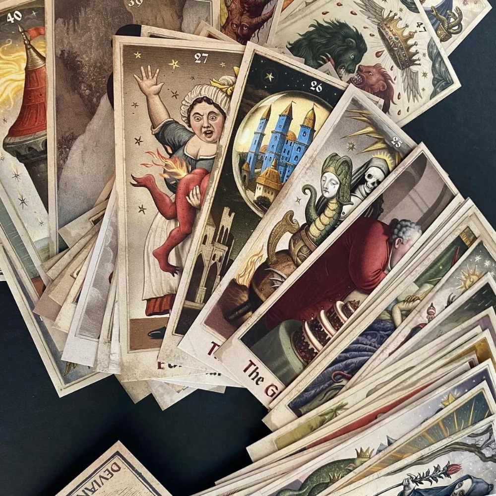 6*12cm The Zammer Twins 1st Ed - Tarot Deck With Guidebook ulasan dan harga
