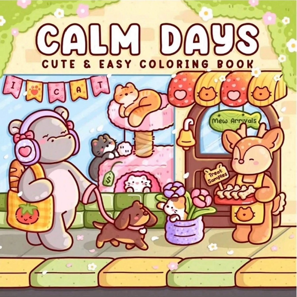 Cute Animal Stress Relief Colo - Adult Coloring Book Stress Relief ulasan dan harga