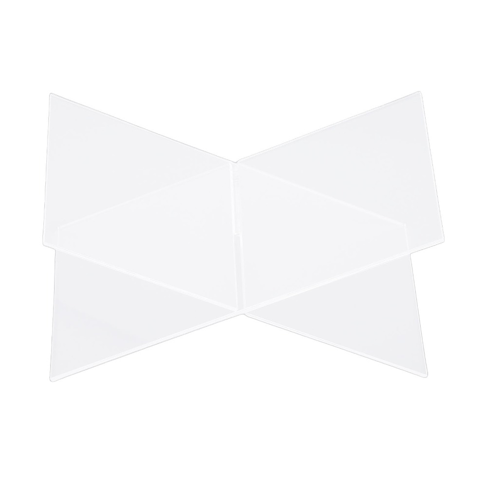 1set X-Shaped Design Acrylic B - Clear Acrylic Book Stand Holder ulasan dan harga