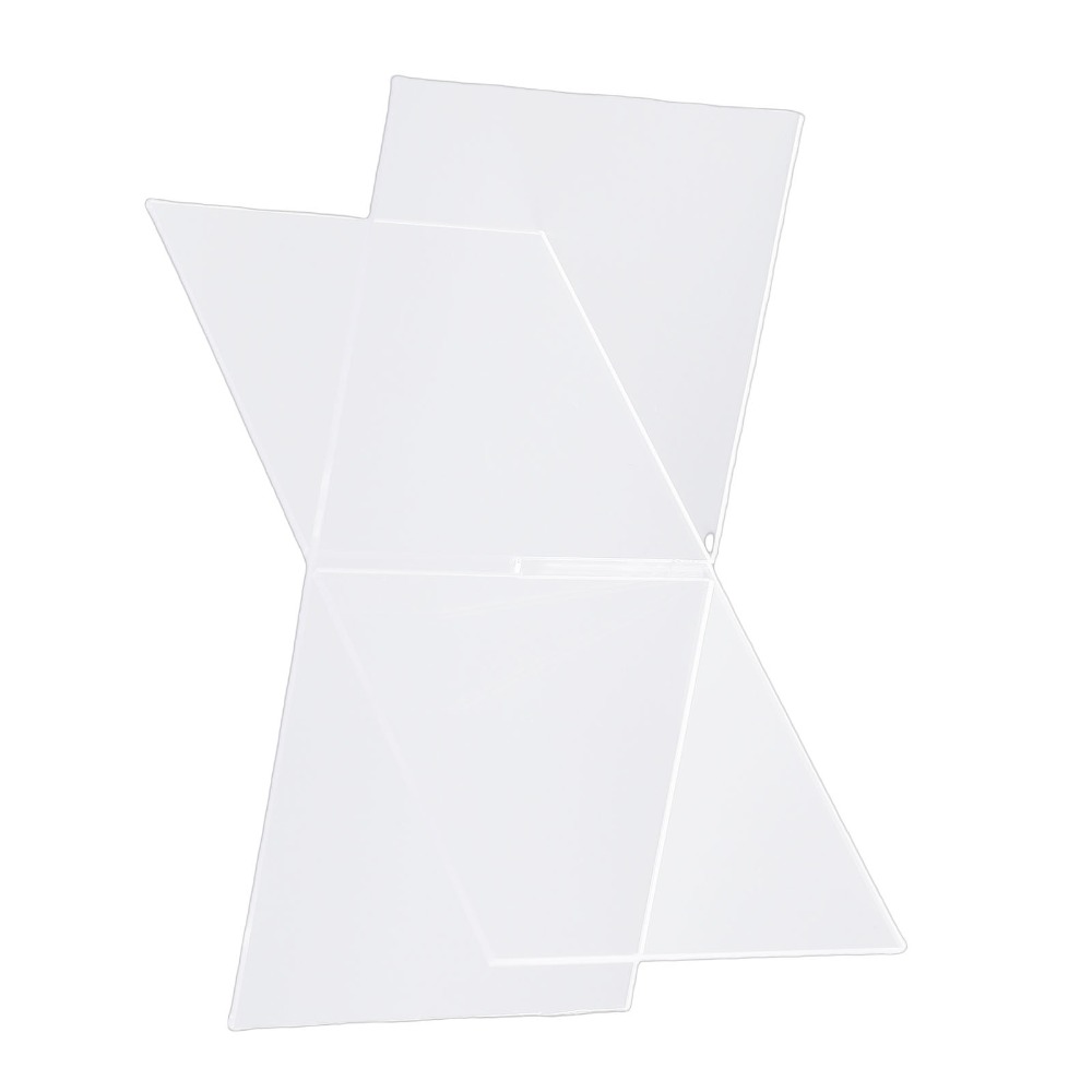 1set X-Shaped Design Acrylic B - Clear Acrylic Book Stand Holder ulasan dan harga