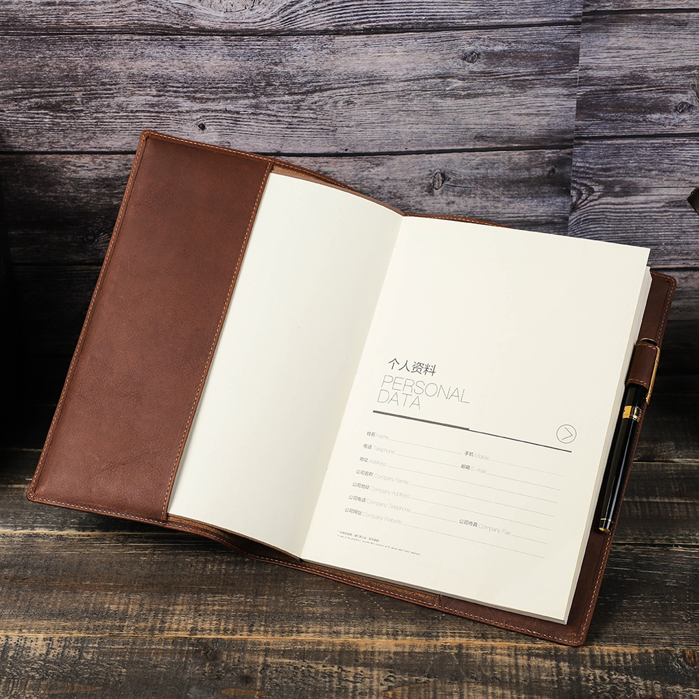 Retro Genuine Leather Book Cov - Stationery Books ulasan dan harga