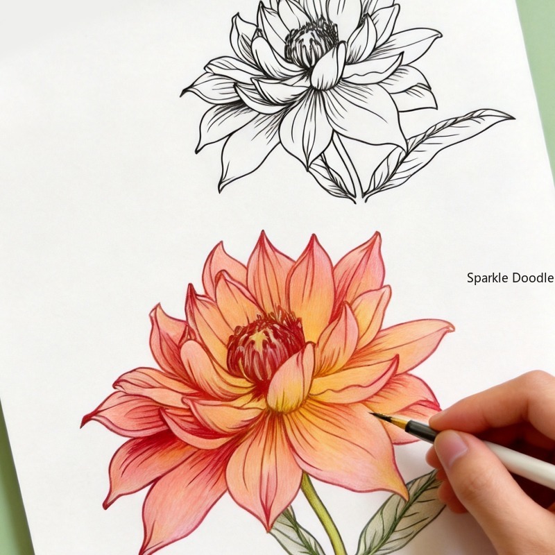 An Adult Decompression Flower  - Chinese Calligraphy Practice Book ulasan dan harga